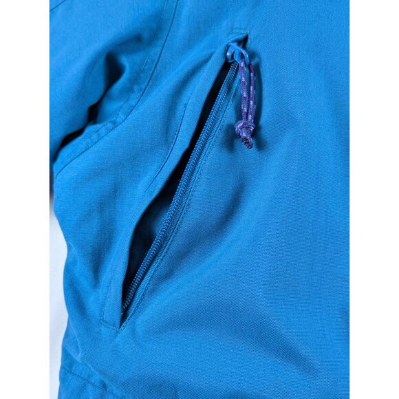 Columbia Womens Medium Blue Black Heavyweight Winter Jacket Lined Full Zip Coat - Picture 12 of 15